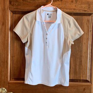 WOMEN'S IZOD X-TREME FUNCTION COOL FX SHORT SLEEVE GOLF SHIRT, LARGE